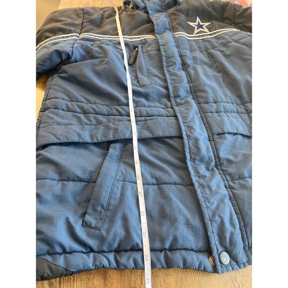 Reebox Vintage Cowboys Boys Kids M 10-12 Blue Nylon Coat - Picture 7 of 14